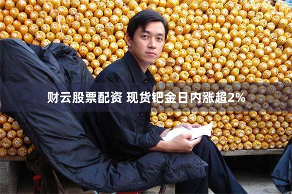 财云股票配资 现货钯金日内涨超2%