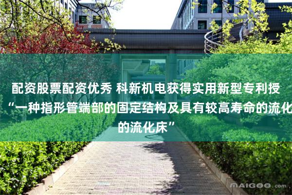 配资股票配资优秀 科新机电获得实用新型专利授权：“一种指形管端部的固定结构及具有较高寿命的流化床”