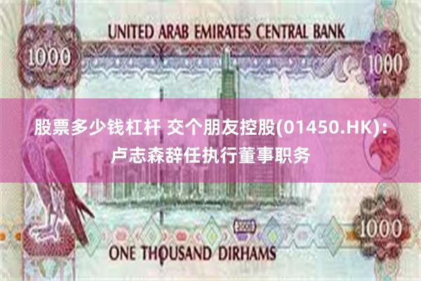 股票多少钱杠杆 交个朋友控股(01450.HK)：卢志森辞任执行董事职务